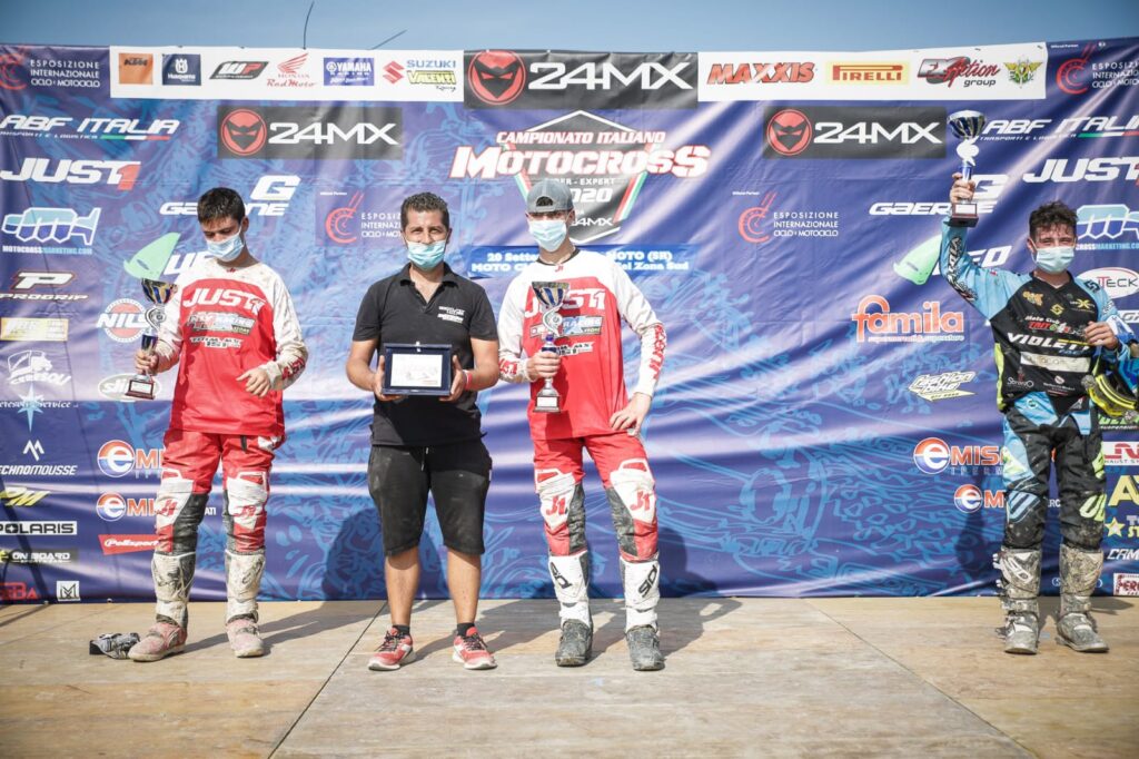 Podio Rider Mx2 Sud (ph. Peppe Bartolotta)