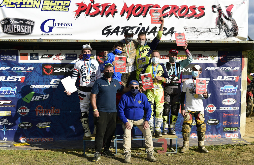 I campioni italiani sul podio (ph. Ruggero Visigalli)