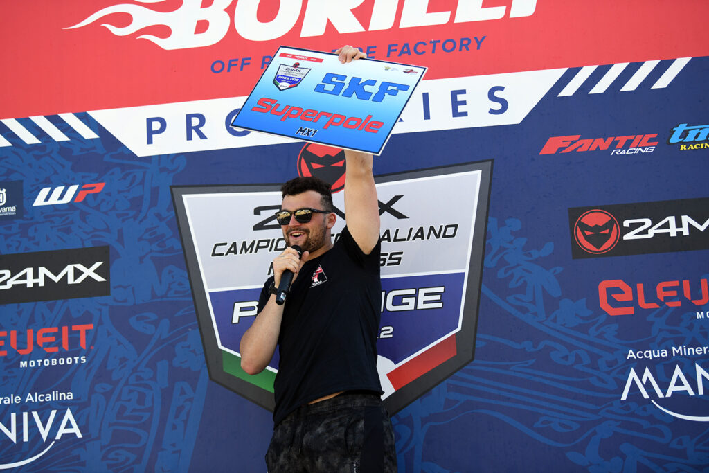 Alberto Forato vince la pole position SKF - ph. Phawkmania