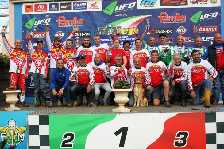 Il podio del trofeo delle regioni Paolo Torta 2022