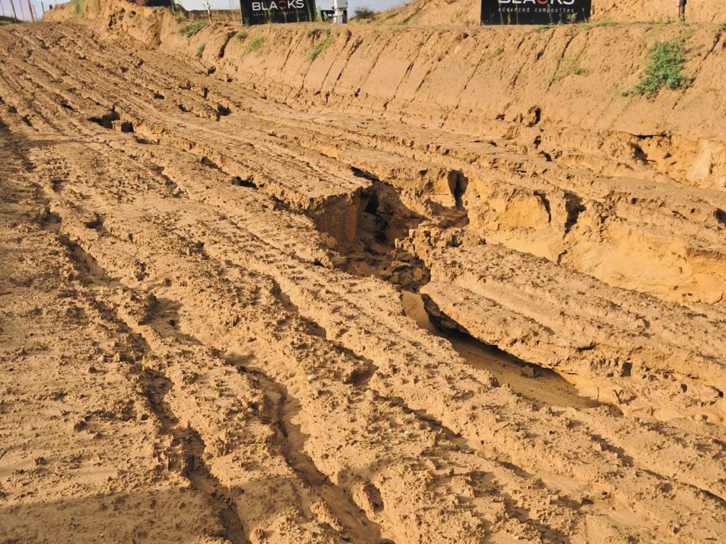 La pista di Faenza colpita dall'alluvione