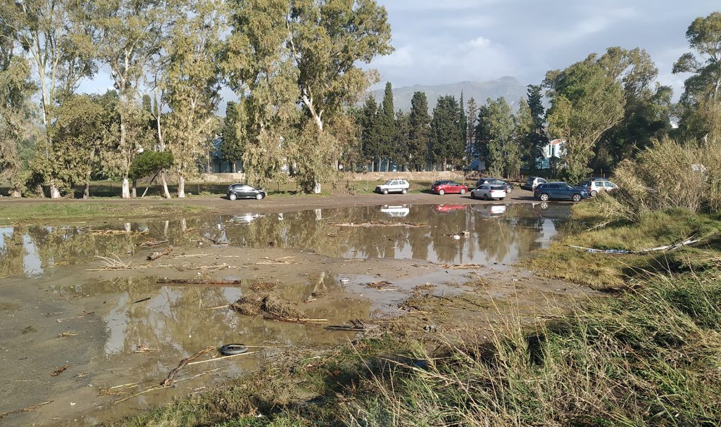 Il paddock di Giardini Naxos allagato