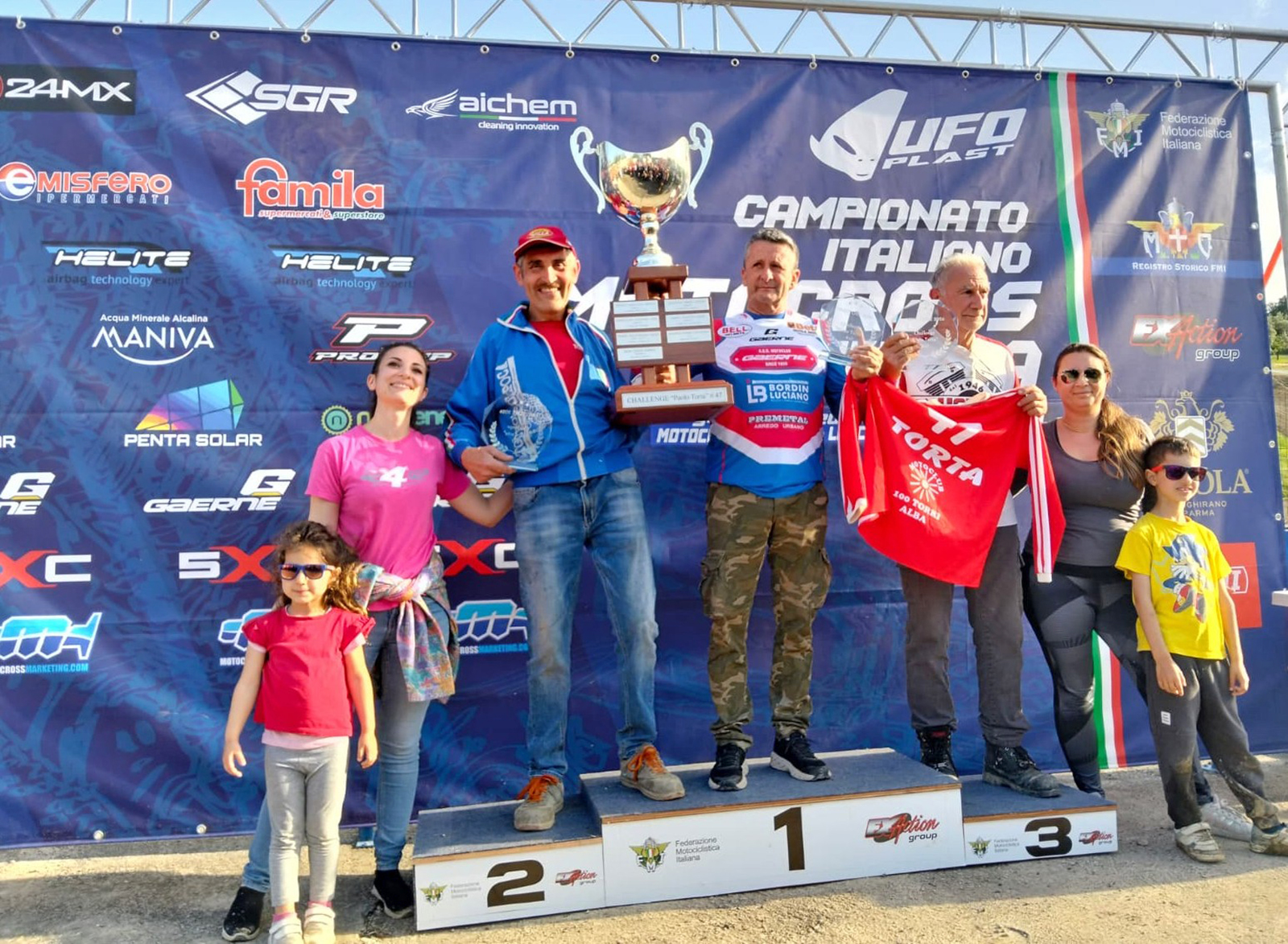 Il podio del trofeo Paolo Torta