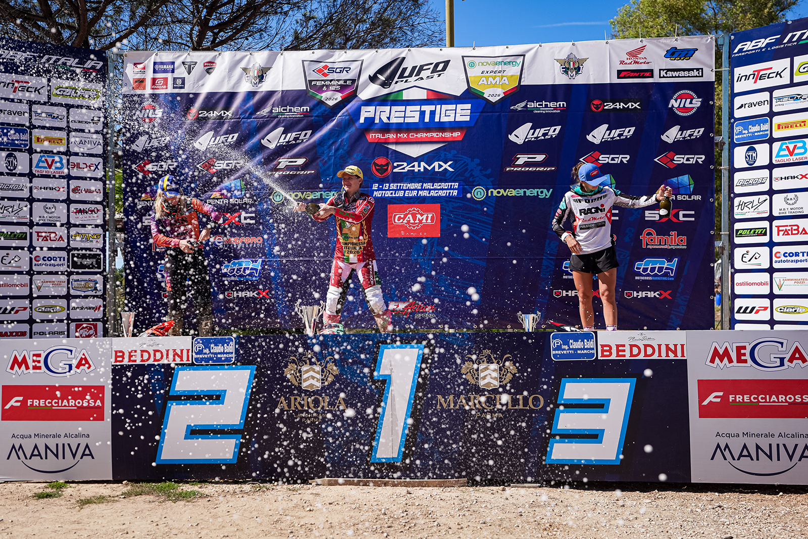 Podio Femminile Mx2 - ph. Matteo Buccarini