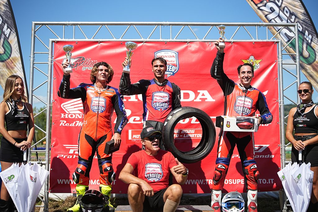 Podio trofeo Honda Redmoto - ph. Angelo Simonini